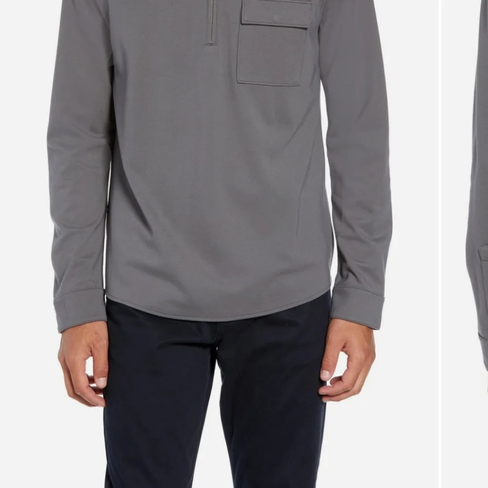 Pocket Zip Jersey Polo - Size Medium - Calibrate